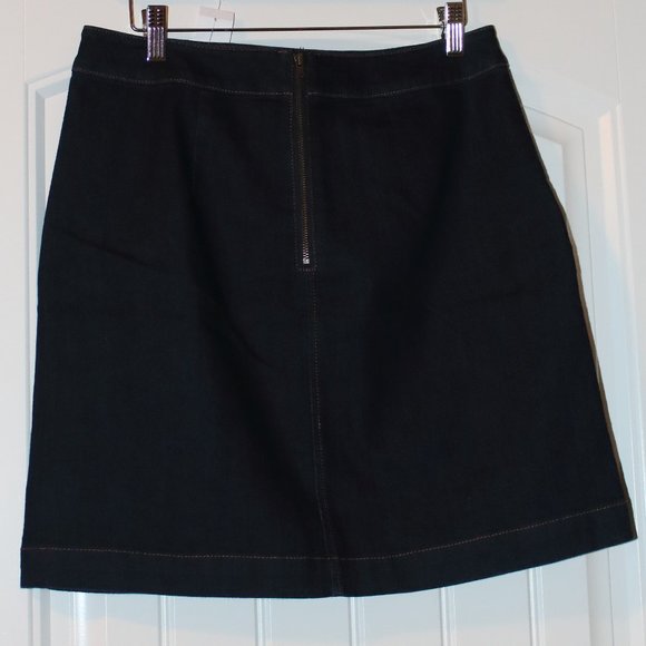 LOFT Denim Pencil Skirt - Sz 6 Blue - Picture 2 of 5